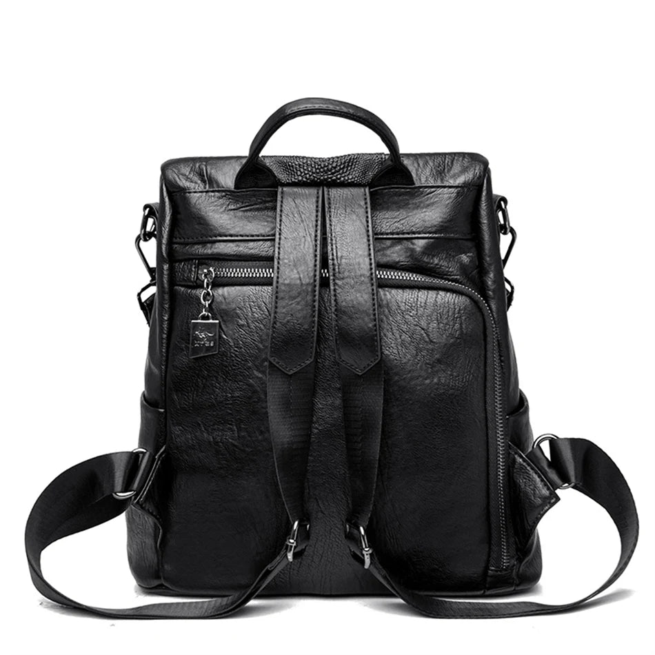 Women's Crocodile Pattern Backpack Leather School Bookbags for Girls Bagpack Large Capacity Designer Travel Rucksack Mochilas