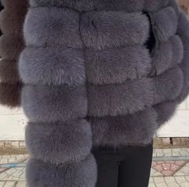Fox Fur Coat Real Women'S New Fashion Furry And Skin Clothing Natural New In Coats & Jackets