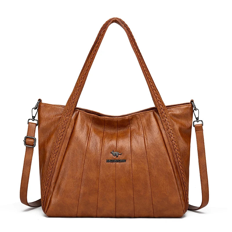 Genuine Brand Leather Women Handbag Luxury Designer Shoulder Crossbody Bags Ladies Purse Messenger Tote Bag Female Commuting Bag