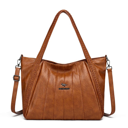 Genuine Brand Leather Women Handbag Luxury Designer Shoulder Crossbody Bags Ladies Purse Messenger Tote Bag Female Commuting Bag