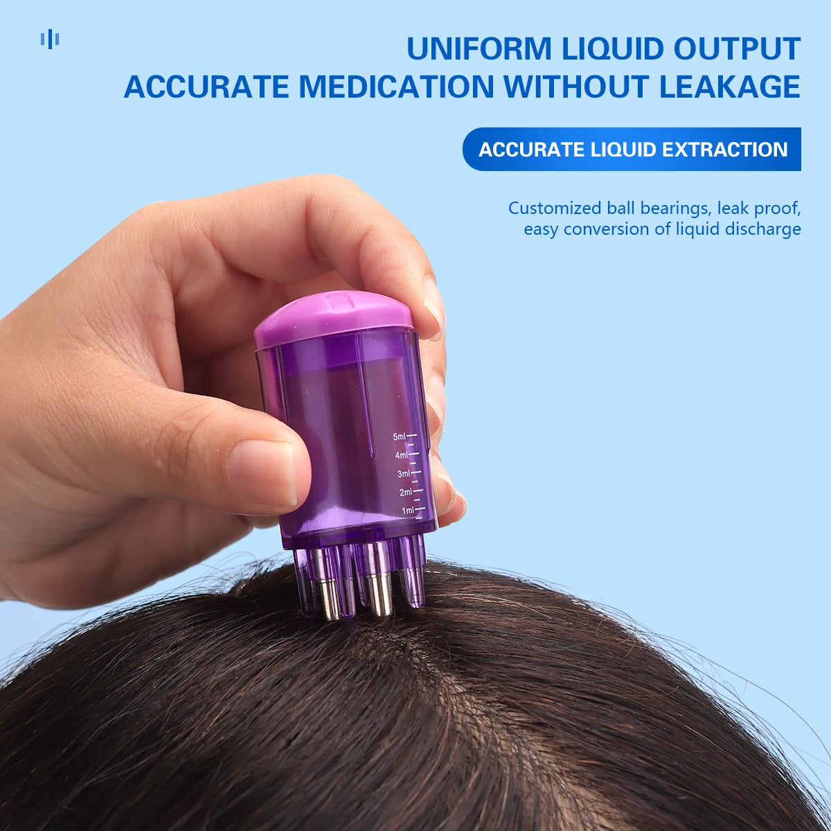 5ml Scalp Massage Comb  Liquid Serum Oil Brush Nourish Head Hair Growth Hair Regrowth Hair Roots Comb Anti Hair Articles Tools