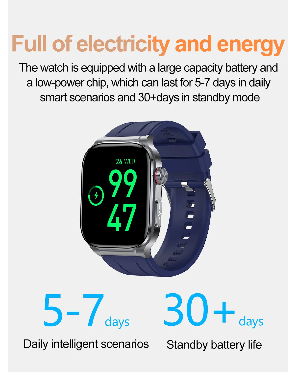 AMOLED Smart Watch ET588 Bluetooth Calling Sports Fitness Tracker Wristwatch ECG Health Monitoring SOS Men Women Smartwatch