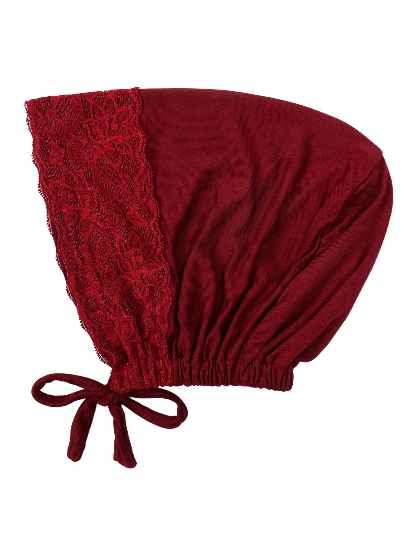 Soft Elastic Strap Muslim Turban Hat Lace Inner Hijab Caps Islamic Underscarf Bonnet India Hats Female Headwrap Turbante Mujer