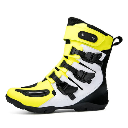 Motorcycle Riding Shoes All-Season Off-Road Locomotive Short Boots Motorbike Racing & Travel Knight Equipment Big Size 37-48
