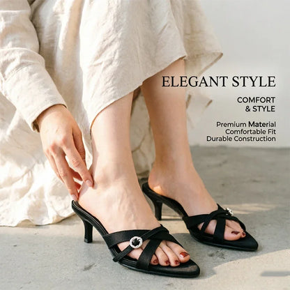 Sexy High Heels Slippers Pointed Toe Heels Shoes for Woman Sandals Luxury Dress Slides Elegant Pumps Party Mujer Flip Flops