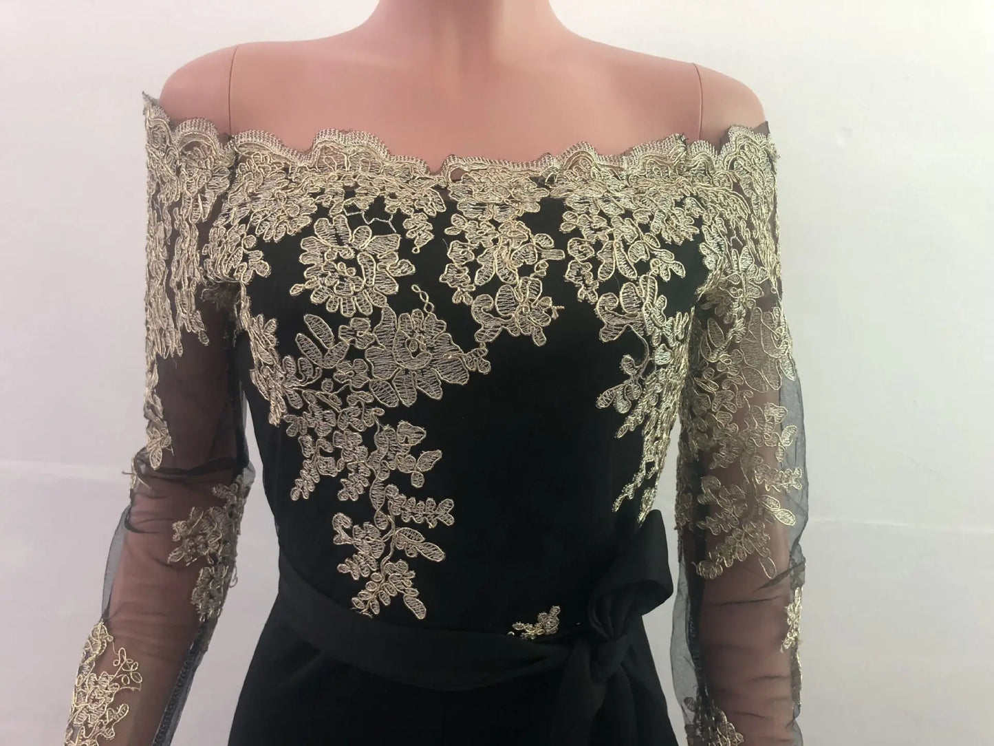 Womens Elegant Off Shoulder Long Pants Wide Leg Jumpsuits Floral Embroidery Lace See Through Cocktail Club Party Evening Rompers