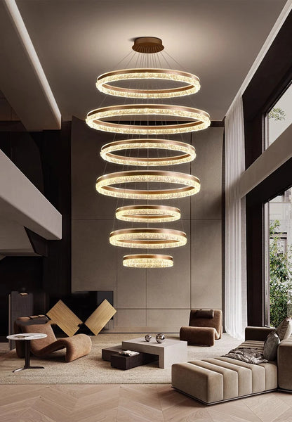 Modern Home Decor Ring LED Lights Pendant Light Lamps for Living Room Chandeliers for Dining Room Hanging Light Indoor Lighting