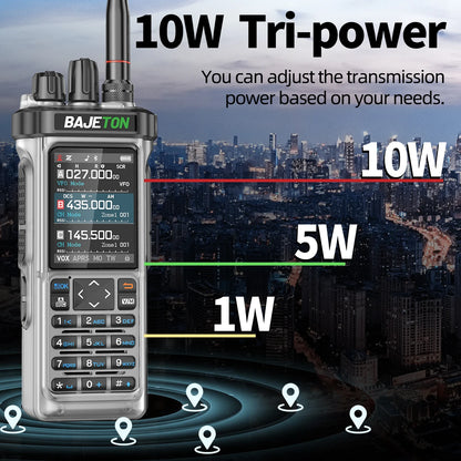 1/2PCS BAJETON BJ-9000 Walkie Talkie 10W AM/FM/CB/LSB/USB/CW Receiver with GPS APRS For Radtel RT-950 PRO RT-950 Two Way Radio