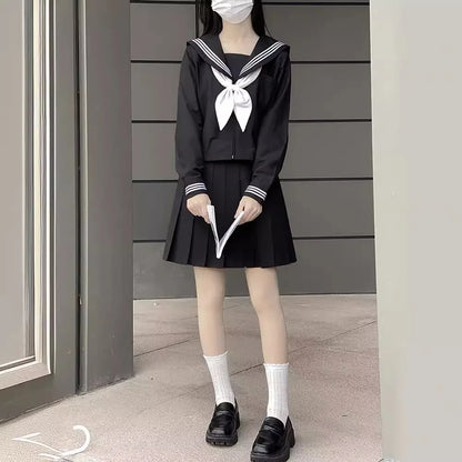 Japanese School Uniforms Sailor Suit Jk Uniforms College Middle School Uniform For Girls Students Costume