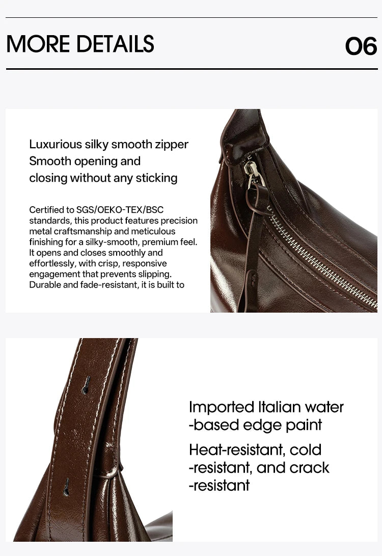 Amazing Song Liqueur Crescent Bag Small Upgraded Large Autumn Style Crossbody Women's Bag Trendy Portable