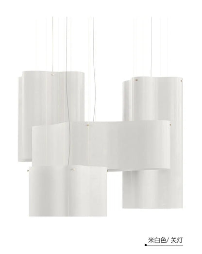 Designer Cloud Pendant Light for High Ceiling Lobby Wabi Sabi LED Hanging Chandelier For Parlor Restaurant Hotel Project Lights