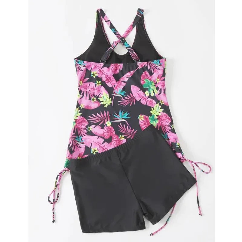 Summer 2026 Swimsuits Closed Tankini Sets Female Swimwear Push Up Beach Wear Two Piece Bathing Suits Pool Women's Swimming Suit