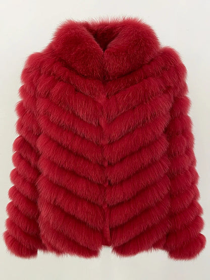 OFTBUY Custom Luxury Long Full Real Fur Coat for Women Streetwear Thick Warm Winter Real Fur Overcoat High-End Custom Outerwear