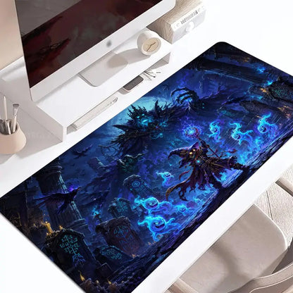 Mystical Wizard Big Size Mouse Pad Non-slip Rubber Base Desk Mat for Home Office Daily Use Deskpad Keyboard Pad Mouse Mat