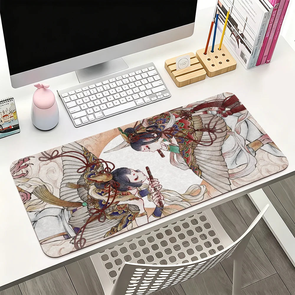 Fairy land of dreams Kalavinka Mouse Pad Large Non-Slip Waterproof Mat Stitched Edge Keyboard Pad for Gaming Daily Office
