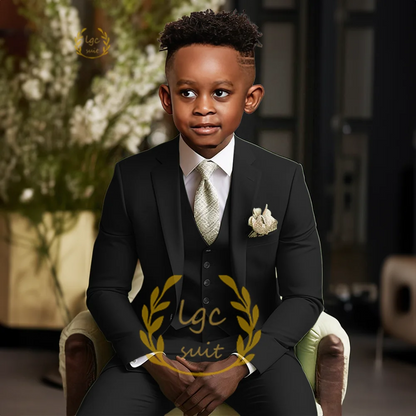Boys single button suit 2 piece suit for children aged 3 to 16 years old for wedding party banquet formal occasion custom suit