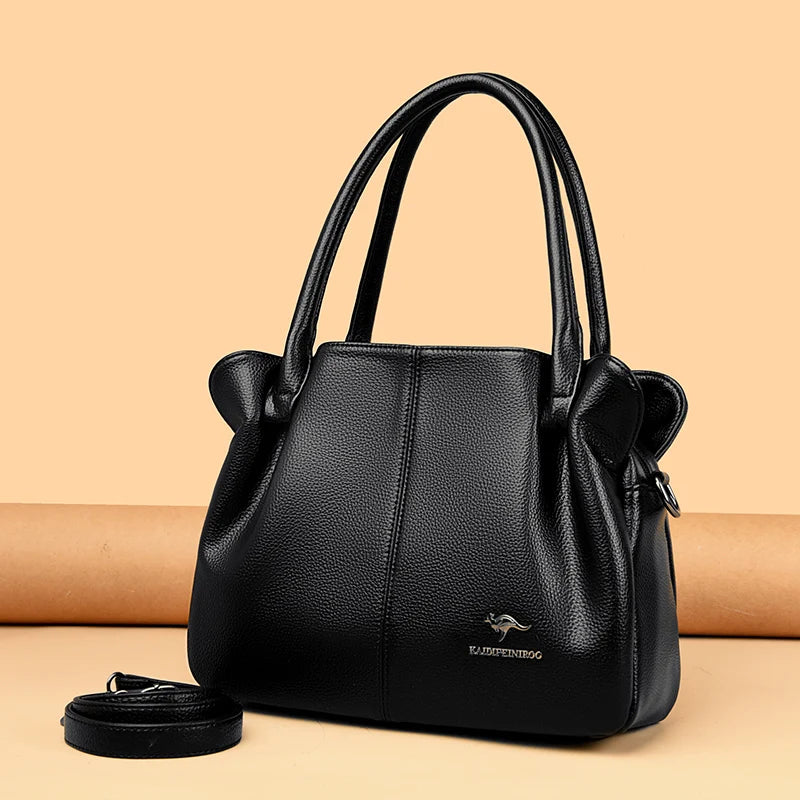 Luxury Designer Women's Handbag Soft Leather Large Capacity Purses and Handbags Casual Shoulder Bags Sac A Main Ladies Tote Bag