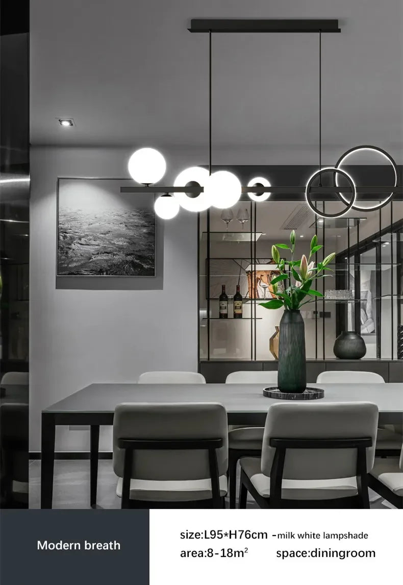 Magic Bean Long Pendant Lights Nordic Restaurant Modern Creative Kitchen Light Luxury Living Room Bar Decor Lighting G9 Bulb