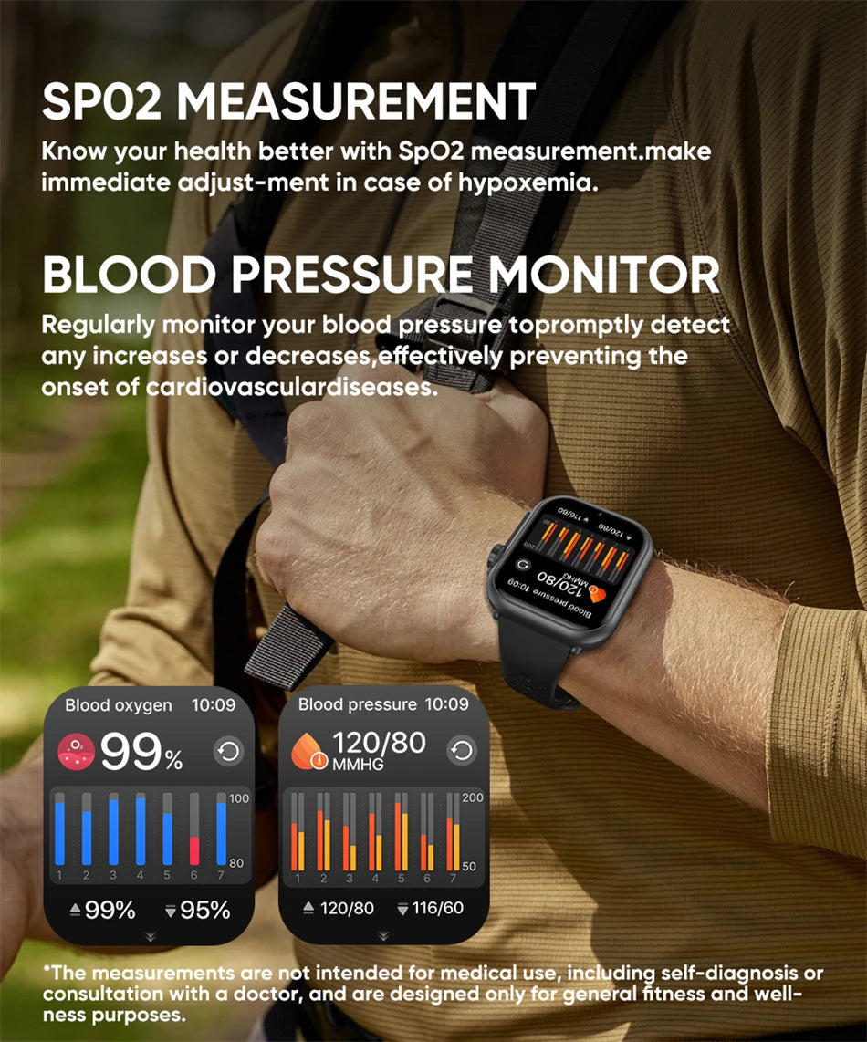 2026 New 1000 mAh Smart Watch Men Women 1.85“HD AMOLED GPS track Full Touch Screen IP68 Waterproof Bluetooth Call SmartWatch Man