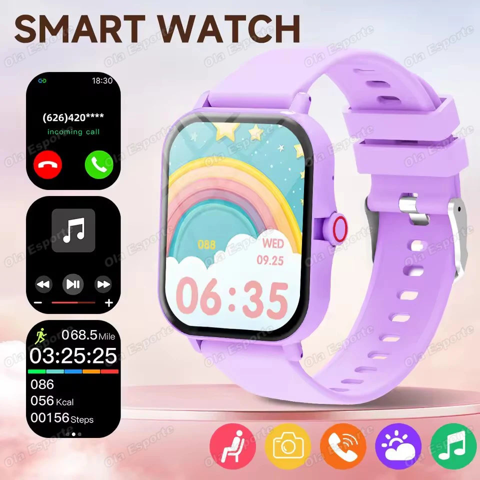 NEW Games Smart Watch 2026 Bluetooth Call Camera Control Sleep Monitoring Music Play Message Push Outdoor Sports Smartwatch Kids