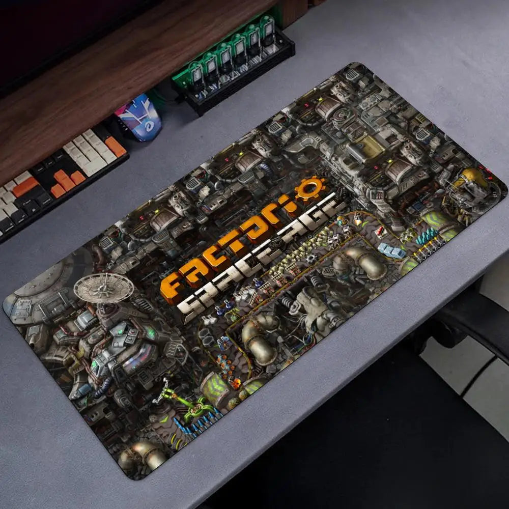 Factorio Mouse Pad Popular Large Gamer XXL KeyboardMat Oni MouseMat 900X400MM Rubber Desk Mat Gaming Mousepad