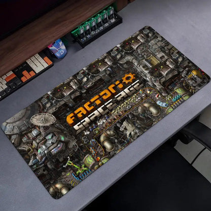 Factorio Mouse Pad Popular Large Gamer XXL KeyboardMat Oni MouseMat 900X400MM Rubber Desk Mat Gaming Mousepad