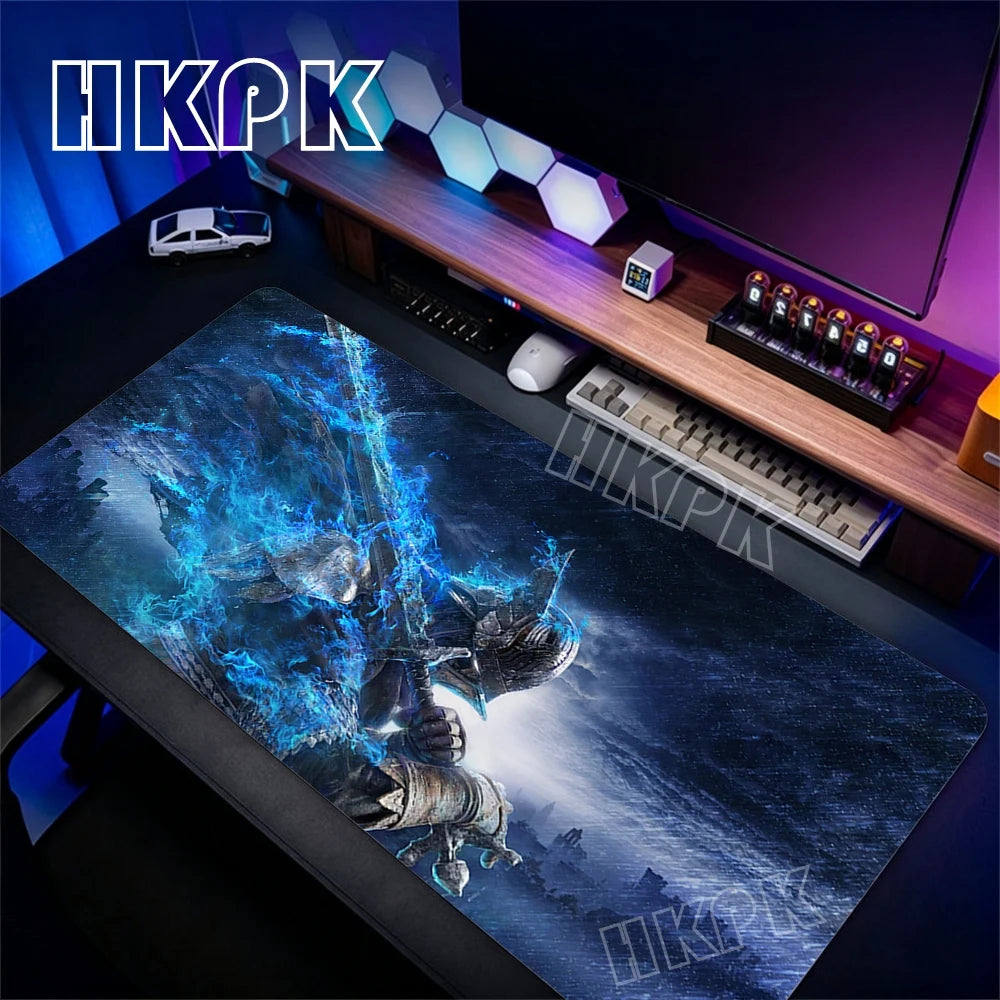 Gaming Mouse Pad XXL Deskmat Anime Pc Accessories Mousepad E-Eldens R-Ring Mat 90x40cm Gamer Large Desktop Extended Desk Carpet