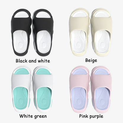 Comwarm New Men Summer Slippers Thick Sole House Non-slip Bathroom Shower Slides Outdoor Soft Cloud Fashion Beach Shoe Flip-flop