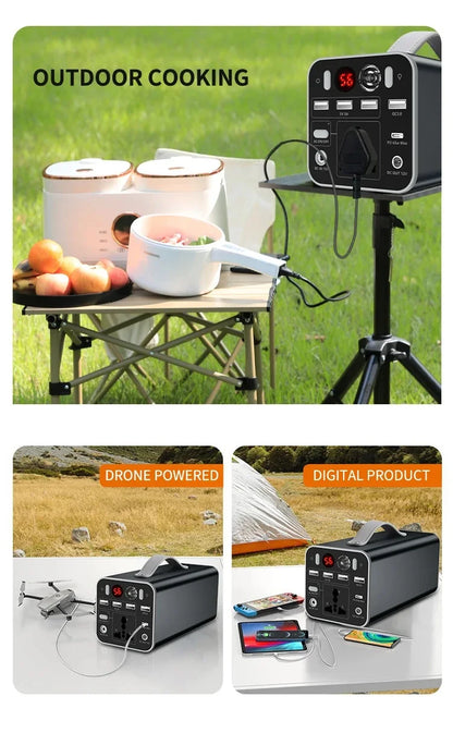 150W 45000mAh 110V/220V Portable Power Station Generator Battery AC DC output Outdoor Charger Emergency Power Supply Power Bank
