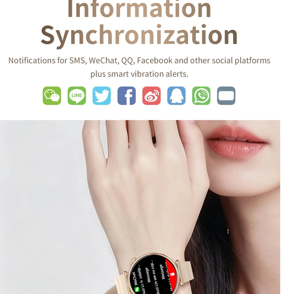 Wirstband Blue Tooth Call Smartwatch NFC Waterproof Music Fitness Tracker Health Monitoring Smart Watch Women Outdoor Sports