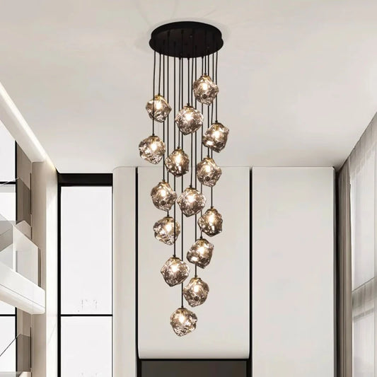 Modern home decor led lights pendant light lamps forstaircase Chandeliers for living room hanging light indoor lighting