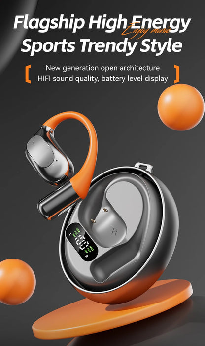 Tecsire OWS Bluetooth Earphones Earhook Wireless Earbuds Hifi Stereo Headset ENC Mic for Sports Audio Book