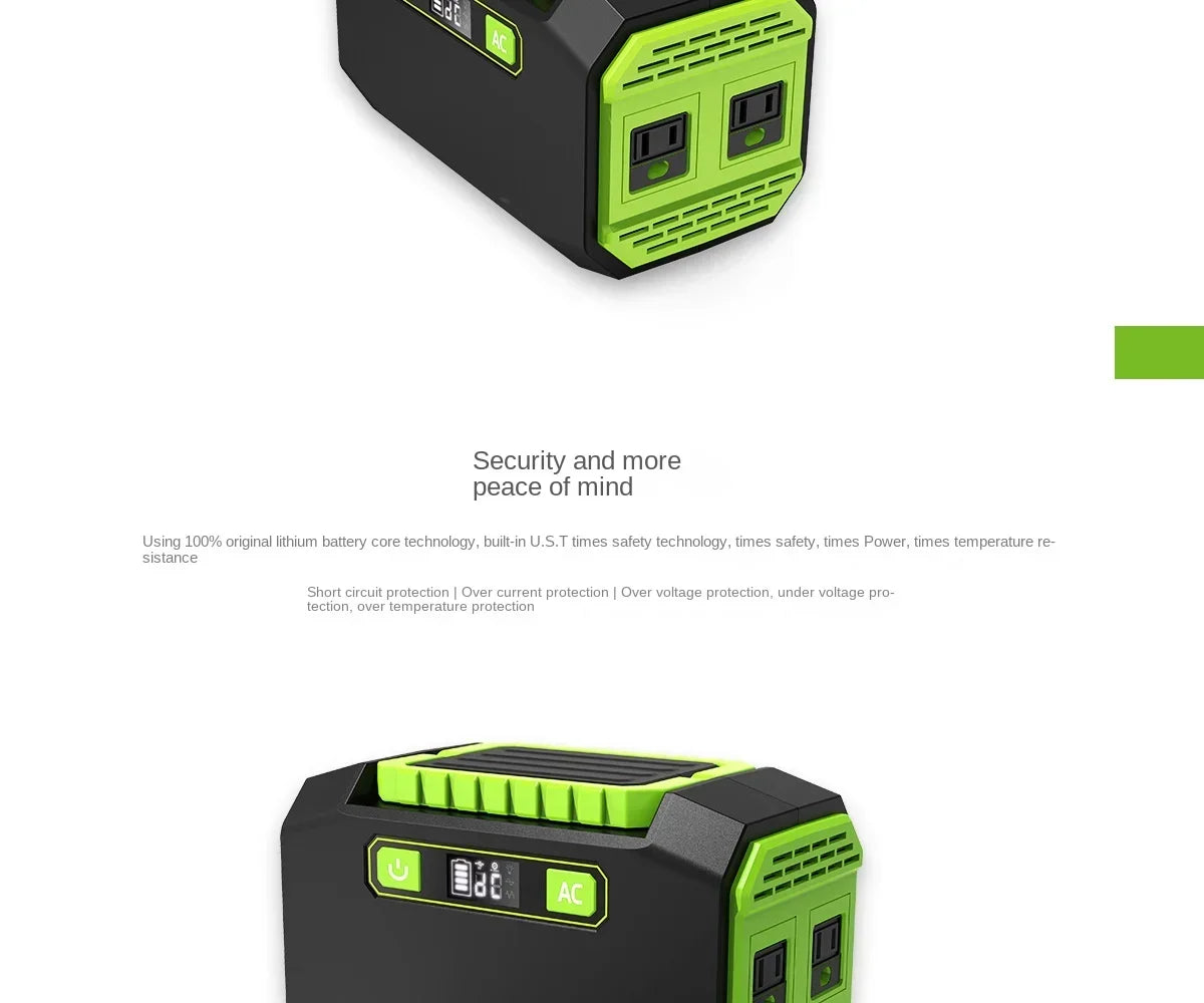 145Wh/173Wh 200W Portable Power Station 220V/110V Solar Generator Outdoor Emergency Mobile Power Bank For Camping Power LED