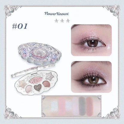 Flower Know Strawberry Rococo All-In One Gift Set Makeup Kit Full Professional Garden Mirror Blush Powder Lip Cream Flowerknows