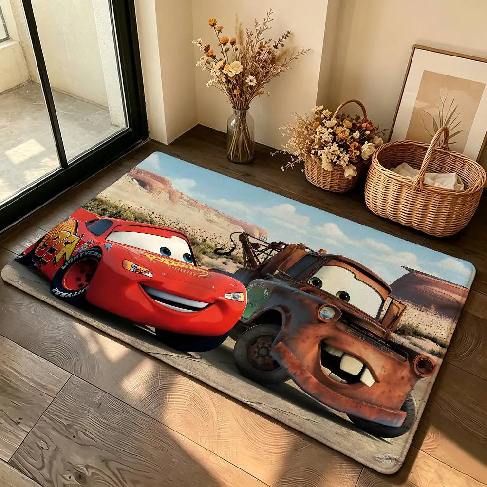 Anime-L-lightning-M-mcqueenS Cool Carpet Bathroom Anti-slip Mat Door Mat Home Decoration Mat Entrance Door Mat Scratch-resistant