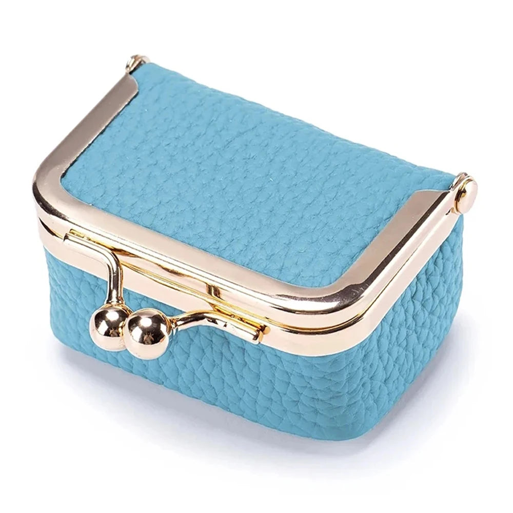 Women Wallets Small Genuine Leather Jewelry Bag Mini Headphone Bag Ring Necklace Earring Accessory Box Storage Bag Coin Purse