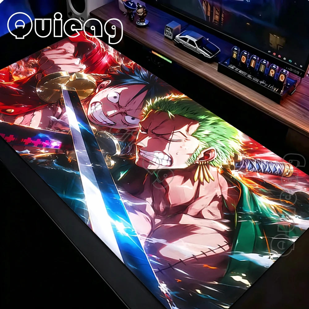 900x400mm Cartoon One Piece Gaming Mouse Pad Speed XXL Rubber Anime Gamer Keyboard Mouse Mat Big Motbook Computer PC Mousepad