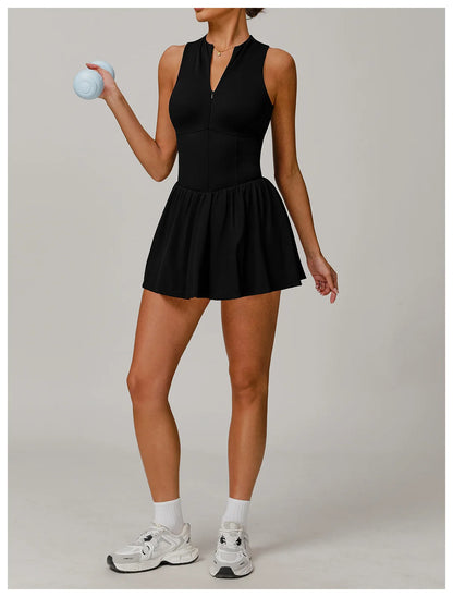 One-piece Suit Women Boilersuit Sports Jumpsuit Zipper Yoga Rompers Backless Sportswear Women Sleeveles Workout Bodysuits Female