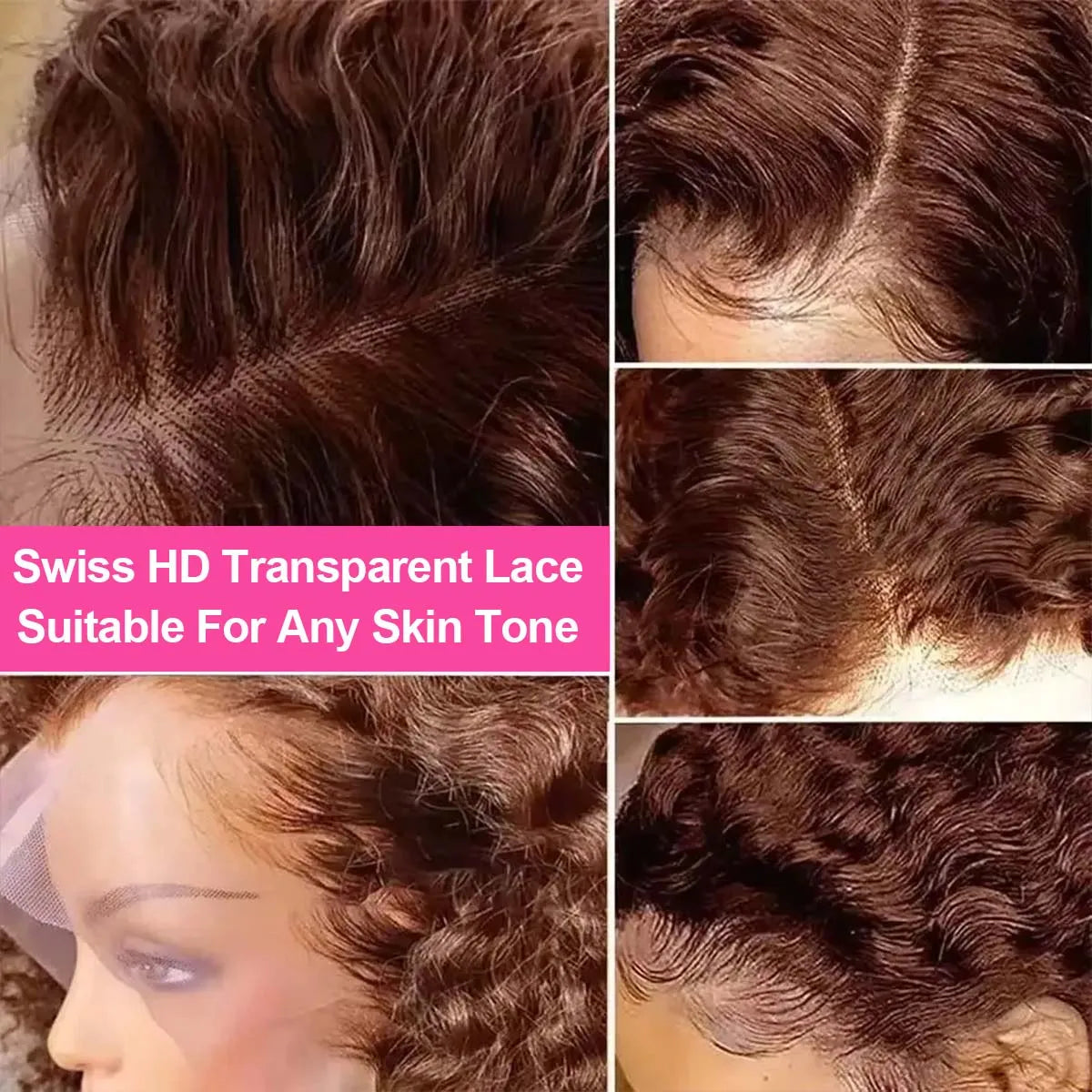 Water Wave 13x4 Lace Front Human Hair Wig Short Bob Wig For Women 4x4 5x5 HD Lace Closure Wigs Curly Human Hair Wig 200% Density