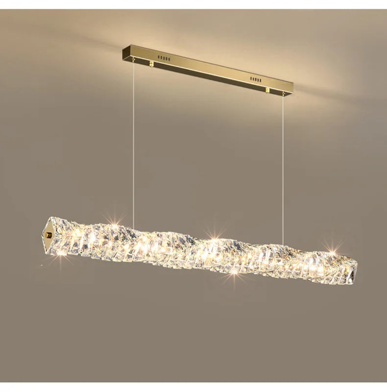 Luxury K9 Crystal Chandelier Dimmable Ceiling LED Pendant Lights Home Living Room Bedroom Indoor Atmosphere Decorative Lighting