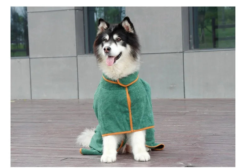 New Dog Bathrobe Absorbent Pet Quick Drying Bath Towel Dog Bath Towel Large Small Dogs Clean Absorbent Bathrobe Cat Pet Products