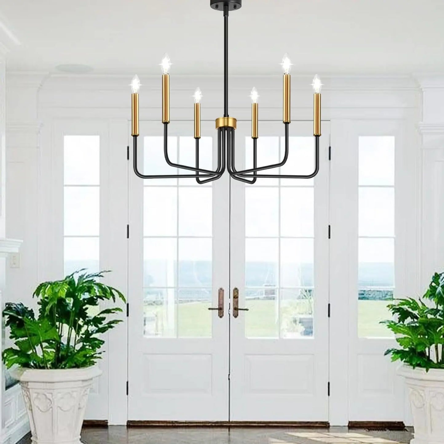 Retro Loft Candle Chandeliers Light Simple Iron Chandelier Pendant Lights for Living Room Dining Room Suspension Lamp AC110-260V
