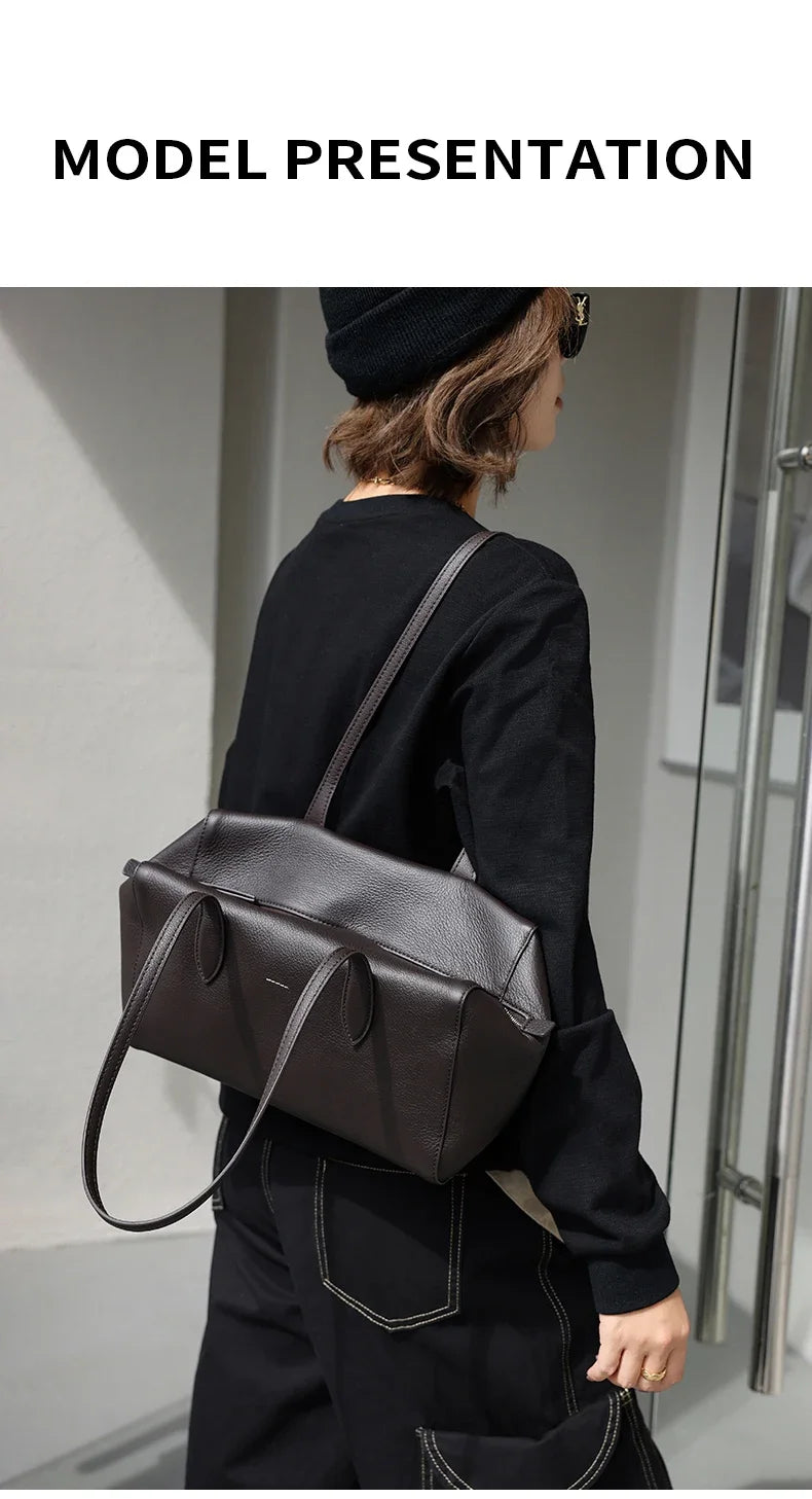 New Women's Natural Suede Leather long handle Shoulder Bag Luxury Designe Genuine Suede Leather Handbags Shopping Underarm Bag