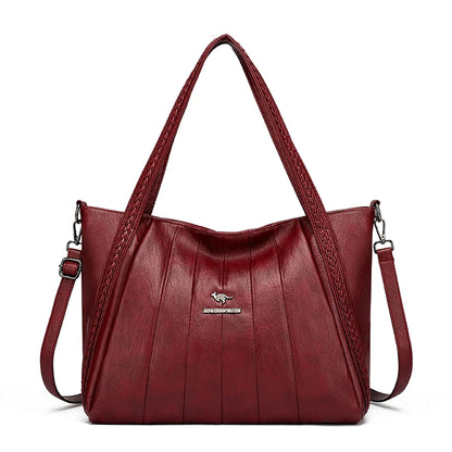 Genuine Brand Leather Women Handbag Luxury Designer Shoulder Crossbody Bags Ladies Purse Messenger Tote Bag Female Commuting Bag