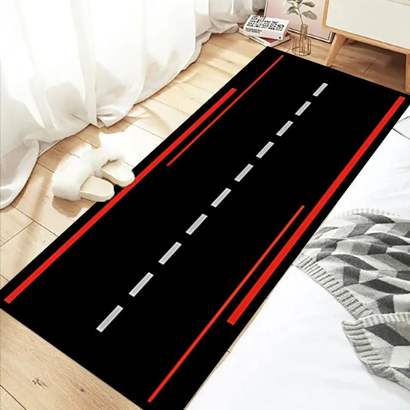 Styles Motorcycle Garage Display Carpet Floor Mat Moto Electric Vehicle Mat Garage Racing Entrance Anti Slip Doormat Bedroom Rug
