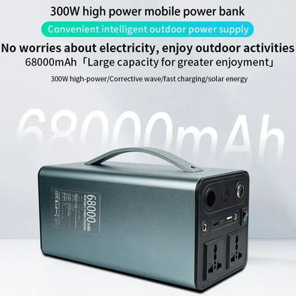 150W/300W Portable Power Station Solar Generator 42Ah-90Ah Power Station Emergency Power Bank for Home Camping