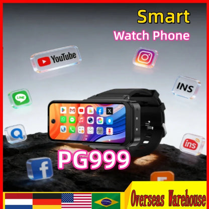 PG999 Smar twatch Phone Touch Screen Android 12 4G Wi-Fi GPS Dual SIM Dual Standb Global Connect Octa-Core Powerhouse HD Cameras