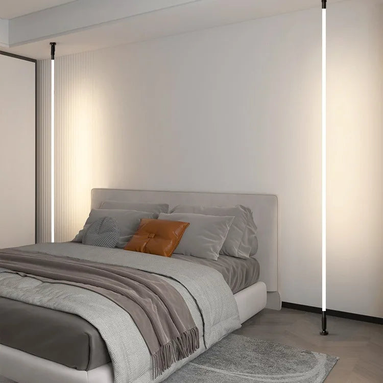 Led Wall Light Modern Skyline Steel Strip Luminous Linear Creative Linear Light For Indoor Living Room Bedroom Home Decor Light