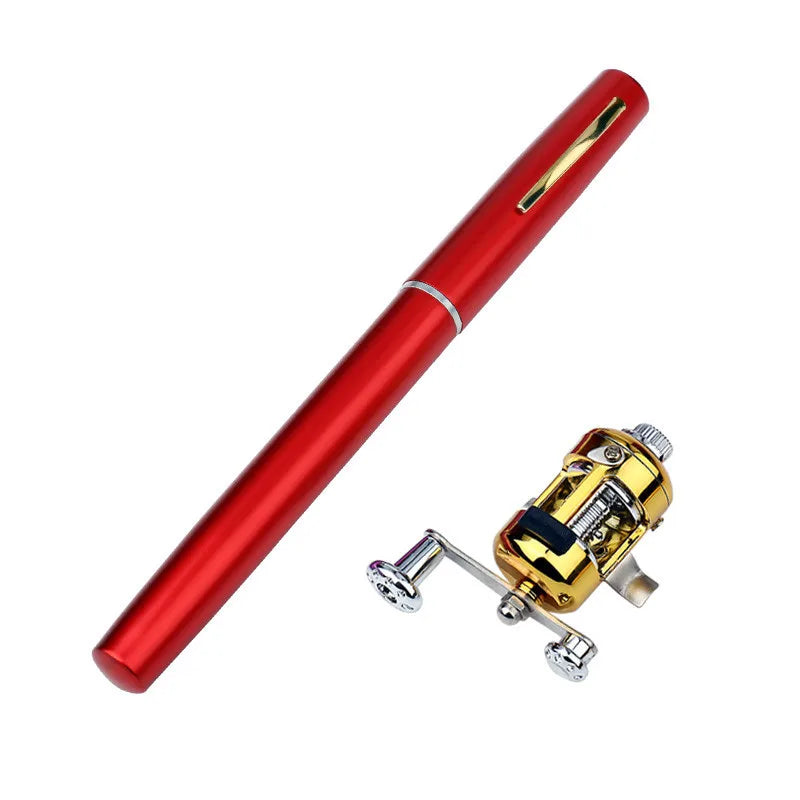 Portable Fishing Rod with Spinning Reel Mini Pocket Telescopic Fishing Pole for River, Lake, Reservoir, Ice Fishing