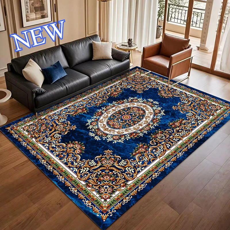 Large Area Gorgeous Carpet Living Room European Decoration Coffee Table Floor Mat Non-slip Bedroom Cloakroom Rugs Customizable